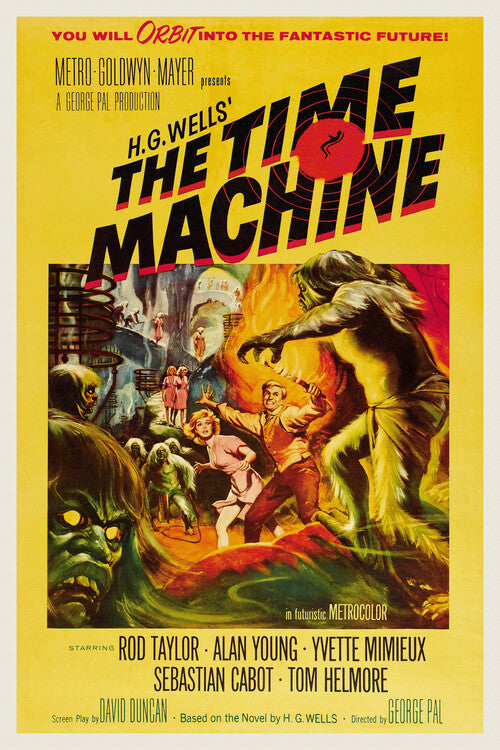 Time Machine, H.G. Wells Poster, Plakat, 26.7 × 40 cm