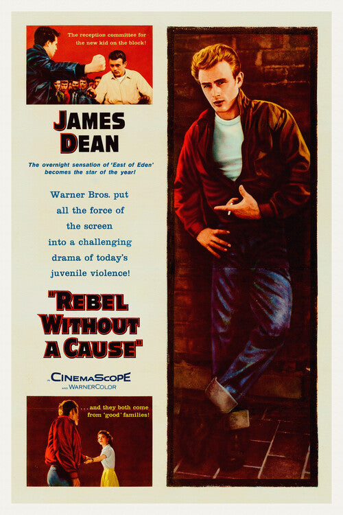 Rebel without a cause, Ft. James Dean Poster, Plakat, 26.7 × 40 cm