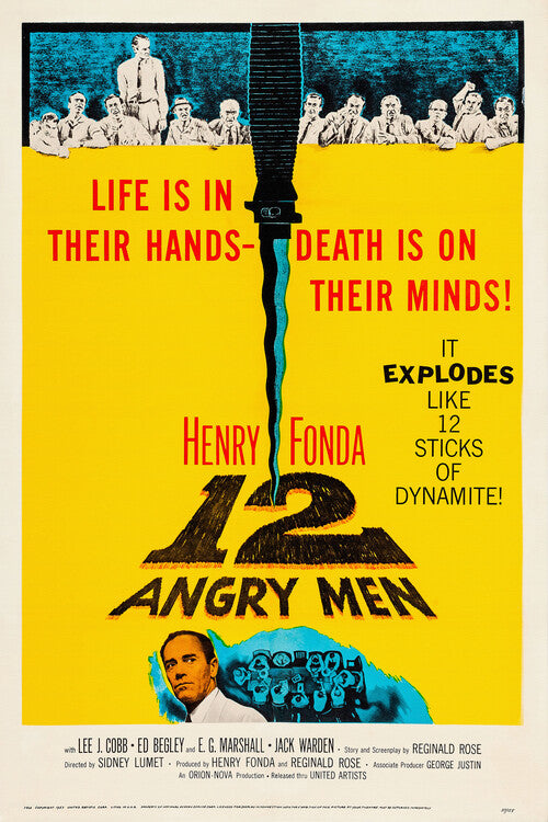 12 Angry Men Poster, Plakat, 26.7 × 40 cm