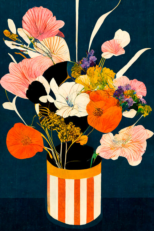 Leinwand Poster, Bilder Flowers At Night, Treechild, 60 × 90 cm