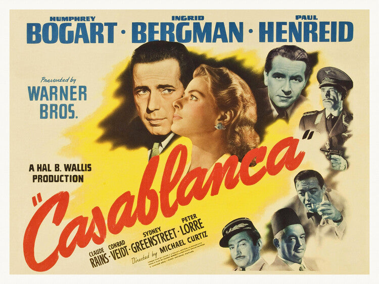 Casablanca Poster, Plakat, 40 × 30 cm