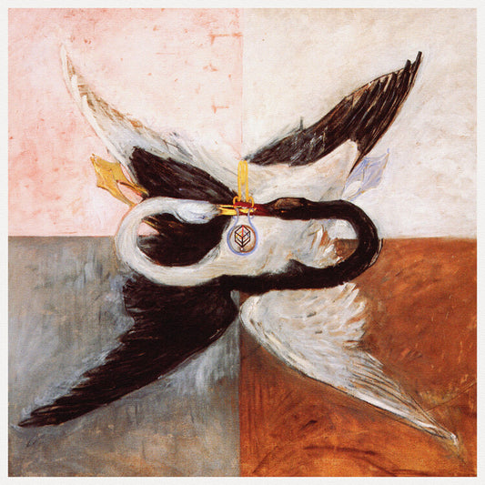 The Swan, Final, Hilma af Klint Poster, Plakat, 40 × 40 cm