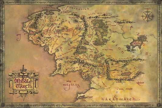 Der Herr der Ringe Poster, Plakat, 91.5 × 61 cm