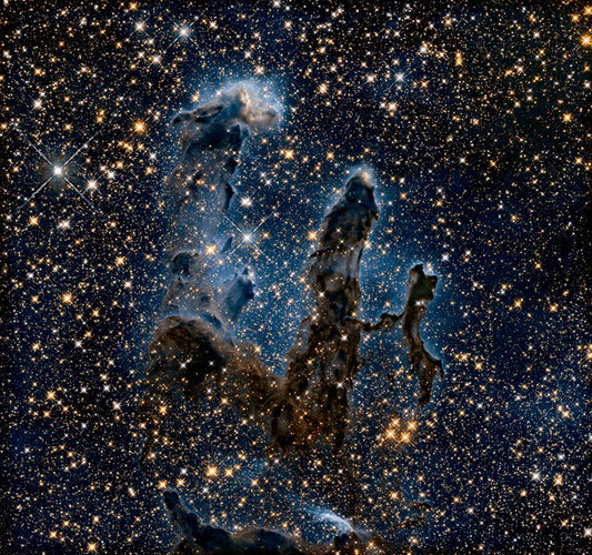 Leinwand Poster, Bilder Pillars of creation infeared light - Hubble Space Telescope, 75 × 70 cm