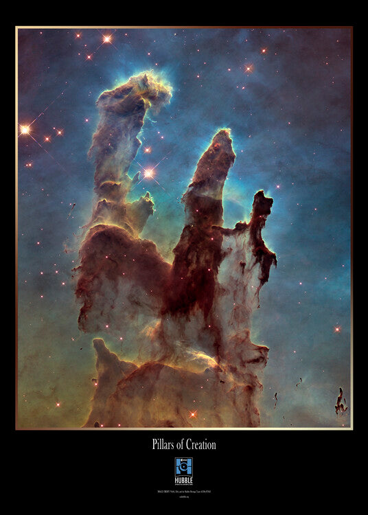 Leinwand Poster, Bilder Pillars of creation - Hubble Space Telescope, 65 × 90 cm