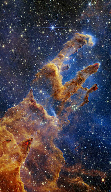 Leinwand Poster, Bilder Pillars of creation - James Webb Space Telescope, 50 × 85 cm