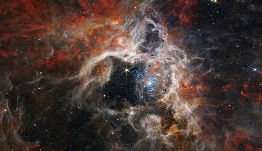 Leinwand Poster, Bilder Tarantula Nebula NIRCam - James Webb Telescope, 85 × 50 cm