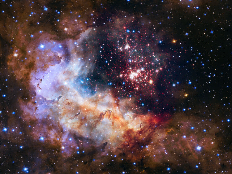 Leinwand Poster, Bilder cluster Westerlund 2 - Hubble, 80 × 60 cm
