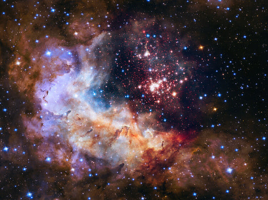 Leinwand Poster, Bilder cluster Westerlund 2 - Hubble, 80 × 60 cm