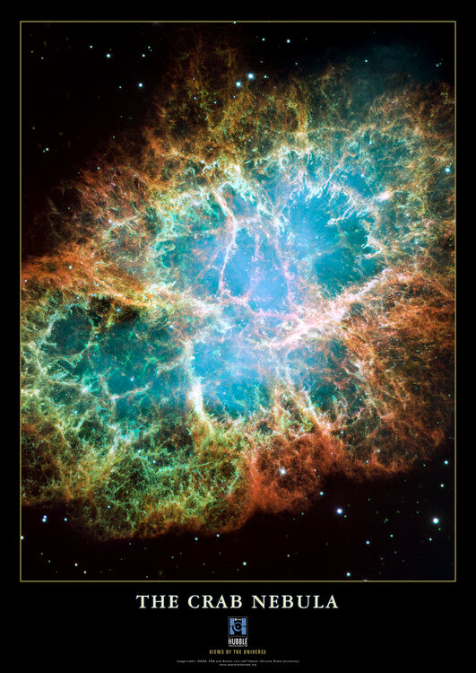 Leinwand Poster, Bilder The Crab Nebula, 65 × 90 cm