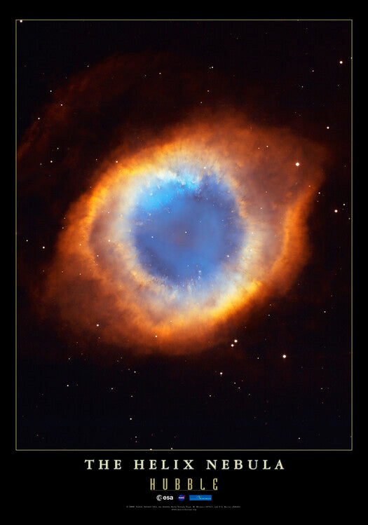 Leinwand Poster, Bilder The Helix Nebula - Hubble, 70 × 100 cm