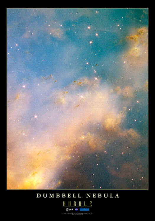 Leinwand Poster, Bilder Dumbbell Nebula - Hubble, 70 × 100 cm