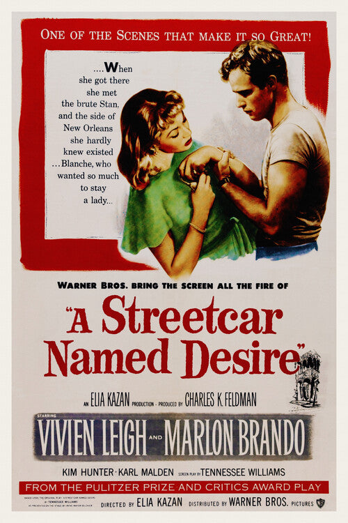 A Streetcar Named Desire / Marlon Brando Poster, Plakat, 26.7 × 40 cm