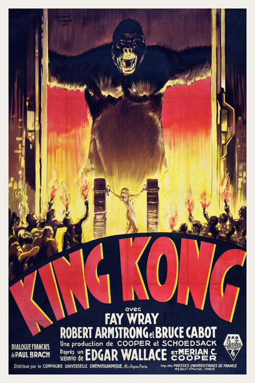 King Kong / Fay Wray Poster, Plakat, 26.7 × 40 cm
