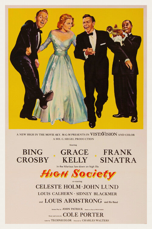 High Society with Bing Crosby, Grace Kelly & Frank Sinatra Poster, Plakat, 26.7 × 40 cm