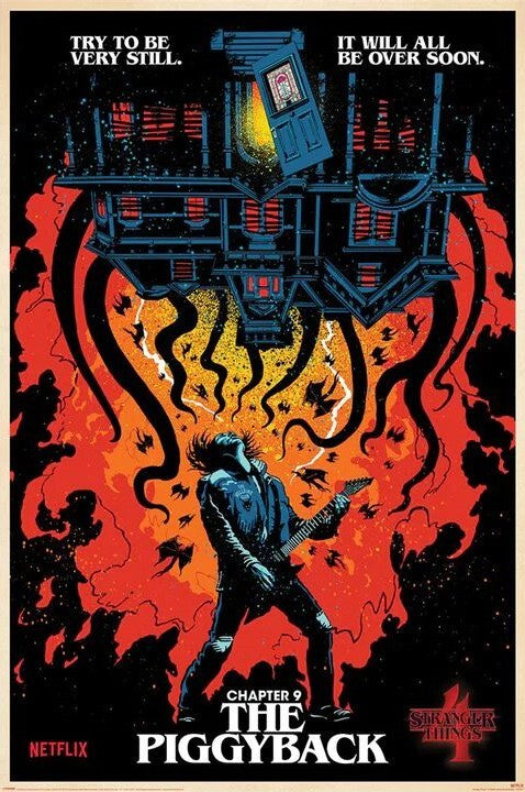 Stranger Things 4 - Chapter 9 The Piggback Poster, Plakat, 61 × 91.5 cm