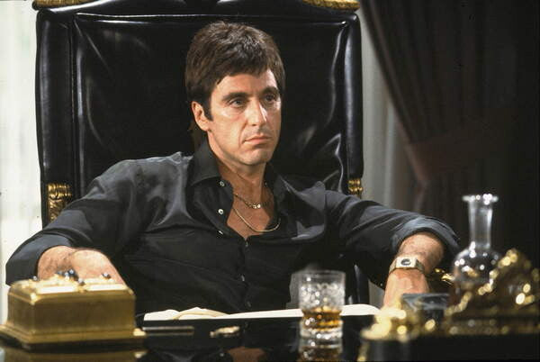 Leinwand Poster, Bilder Al Pacino, Scarface, 90 × 60 cm