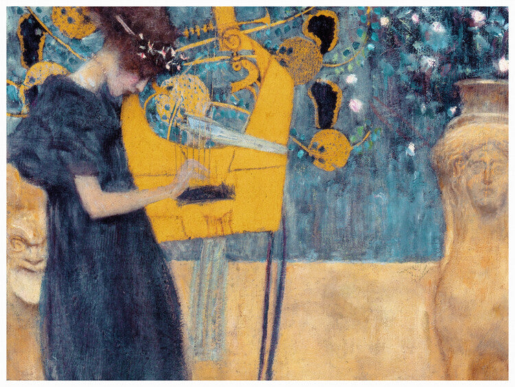 Music I (1895), Gustav Klimt Poster, Plakat, 40 × 30 cm