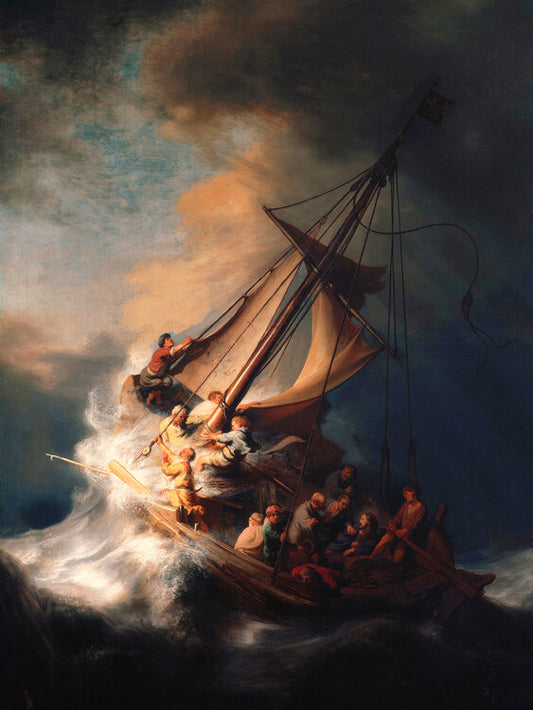 The Storm on the Sea of Galile, Rembrandt Harmensz van Rijn Poster, Plakat, 30 × 40 cm