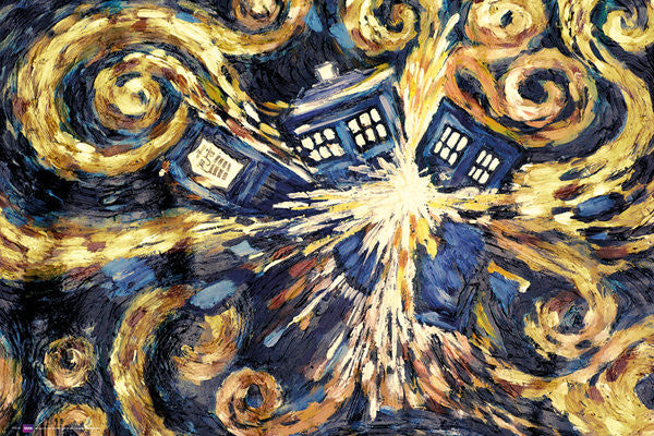 DOCTOR WHO - exploding tardis Poster, Plakat, 91.5 × 61 cm