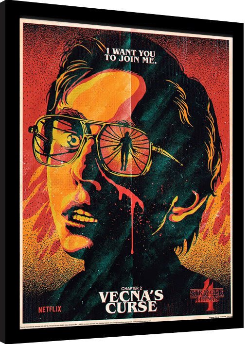 Stranger Things 4 - Vecna‘s Curse Gerahmte Poster, Bilder, 34.3 × 44.5 cm