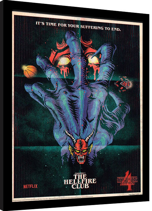 Stranger Things 4 - The Hellfire Club Gerahmte Poster, Bilder, 34.3 × 44.5 cm