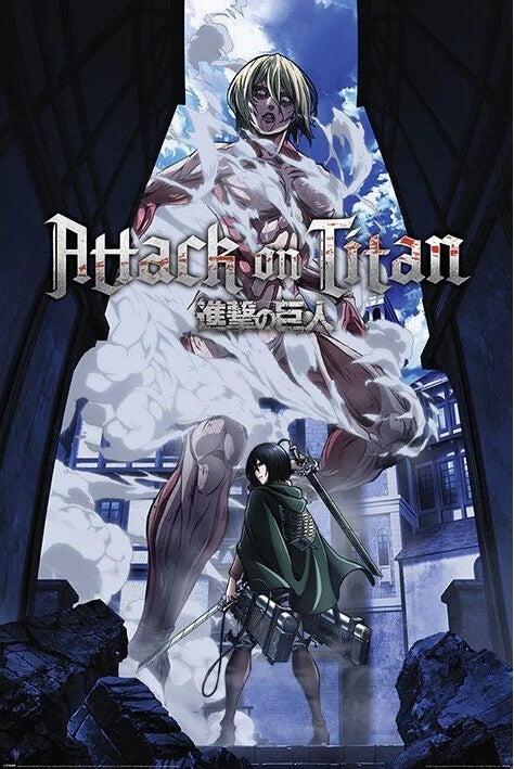 Attack on Titan S3 - Female Titan Approaches Poster, Plakat, 61 × 91.5 cm