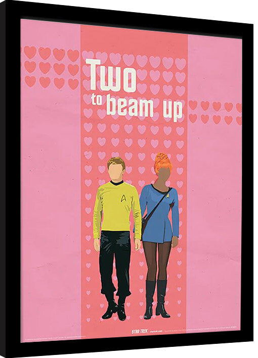 Star Trek - Two to Beam Up Gerahmte Poster, Bilder, 34.3 × 44.5 cm