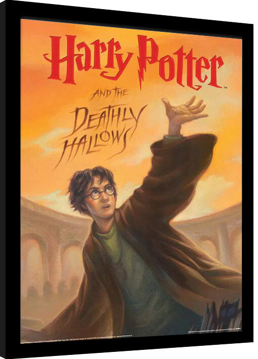 Harry Potter - The Deadly Hallows Book Gerahmte Poster, Bilder, 34.3 × 44.5 cm
