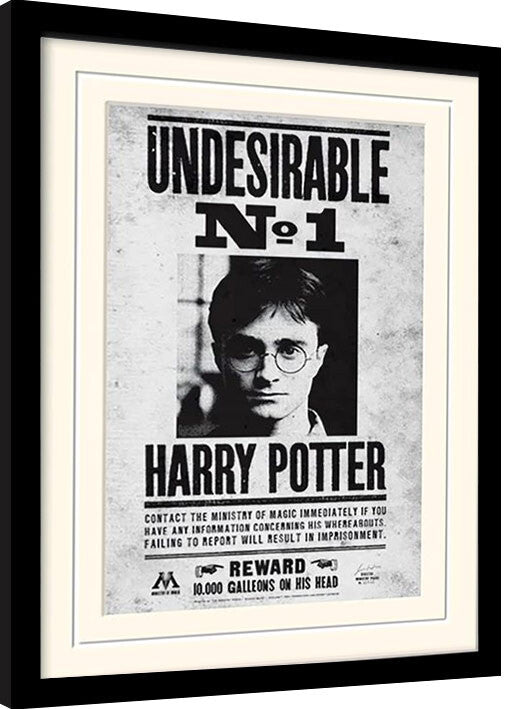 Harry Potter - Undersirable No1 Gerahmte Poster, Bilder, 34.3 × 44.5 cm