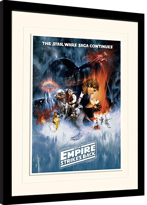 Star Wars: Empire Strikes Back - One Sheet Gerahmte Poster, Bilder, 34.3 × 44.5 cm