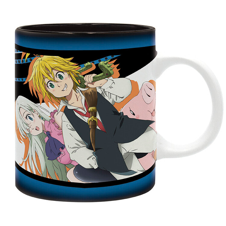 Tasse The Seven Deadly Sins - Meliodas, Elizabeth, Hawk, 0,32 l