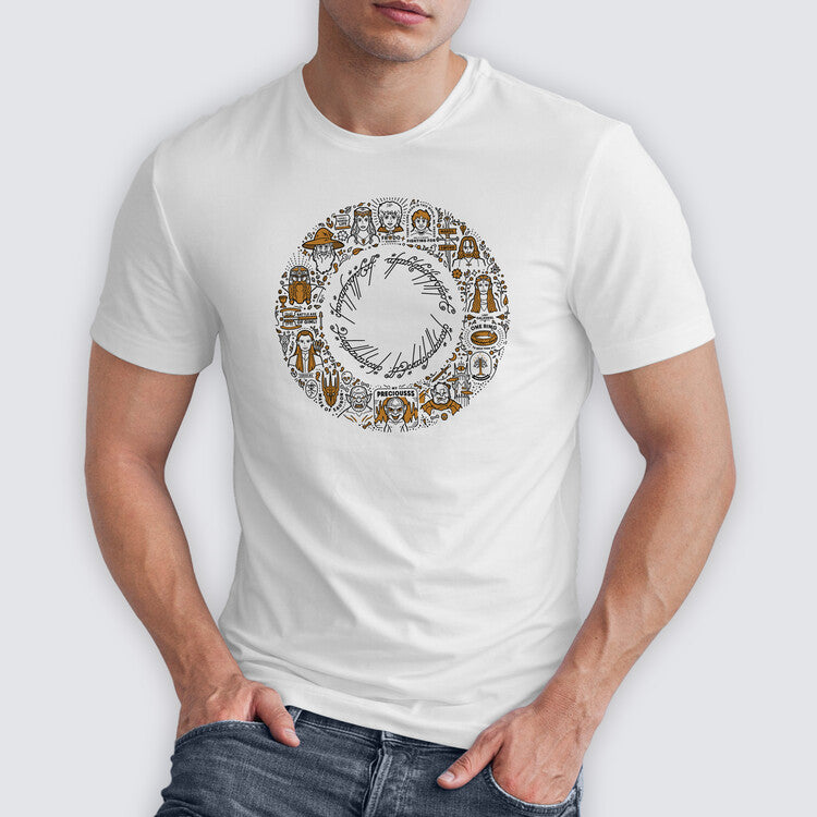 T-Shirt Lord of the Rings - In a Ring, XXL