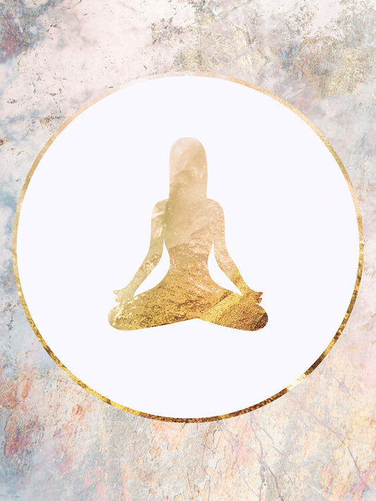 Leinwand Poster, Bilder Boho yoga sun gold 1, 60 × 80 cm