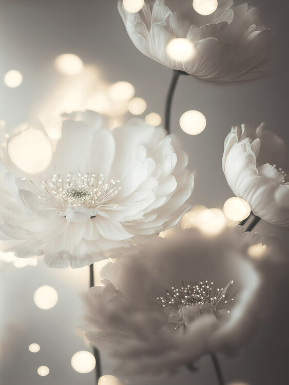 Leinwand Poster, Bilder Romantic Flowers, Treechild, 60 × 80 cm