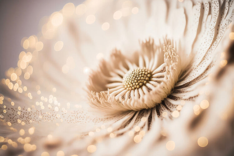Leinwand Poster, Bilder Beige Coral Flower, Treechild, 90 × 60 cm