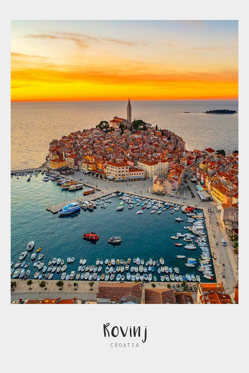 Leinwand Poster, Bilder Rovinj - CROATIA: Sunset in the most beautiful city, 60 × 90 cm