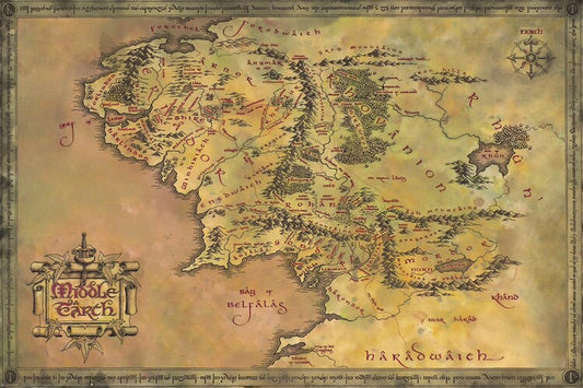Der Herr der Ringe Poster, Plakat, 120 × 80 cm