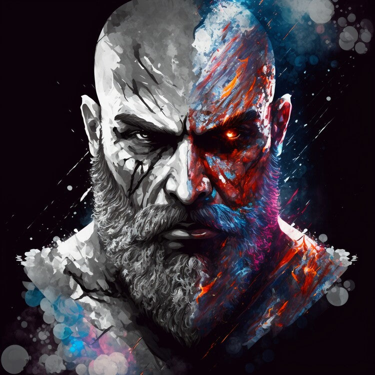 Leinwand Poster, Bilder God of War, 70 × 70 cm