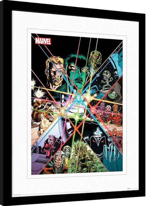 The Guardians of the Galaxy - Power of the Infinity Stones Gerahmte Poster, Bilder, 34.3 × 44.5 cm
