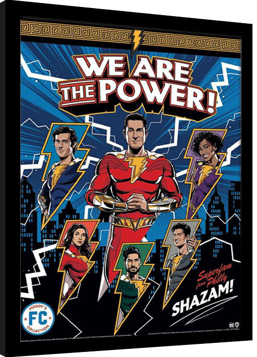 Shazam! Fury of the Gods - We Are The Power! Gerahmte Poster, Bilder, 34.3 × 44.5 cm