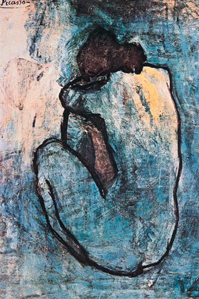Pablo Picasso - blue nude 1902 Poster, Plakat, 61 × 91.5 cm