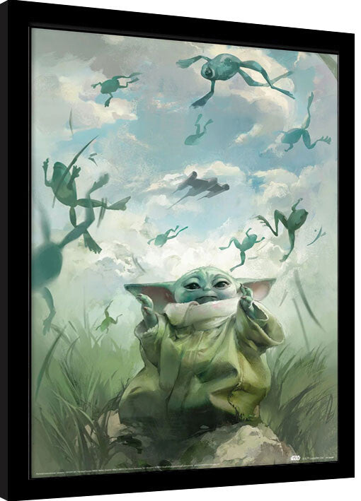 Star Wars: The Book of Boba Fett - Grogu Gerahmte Poster, Bilder, 34.3 × 44.5 cm