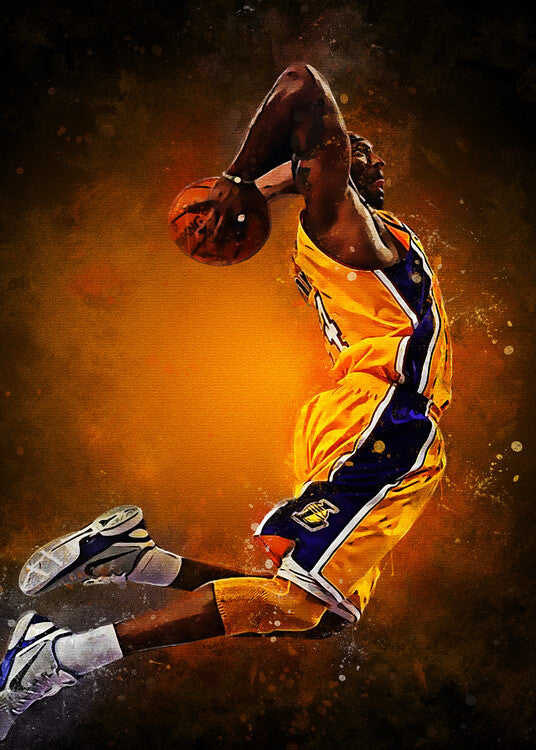 Splatter Basketball Player Poster, Plakat, 30 × 40 cm