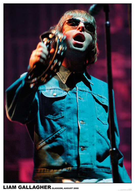 Liam Gallagher - Oasis Glasgow 2000 Poster, Plakat, 59.4 × 84.1 cm