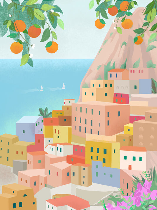 Leinwand Poster, Bilder Amalfi Coast, 60 × 80 cm