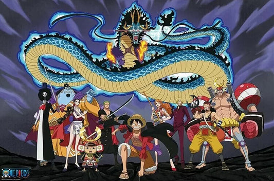 One Piece - The Crew vs Kaido Poster, Plakat, 91.5 × 61 cm