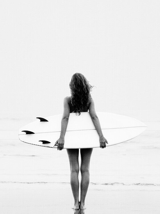 Leinwand Poster, Bilder Surf Girl, 60 × 80 cm