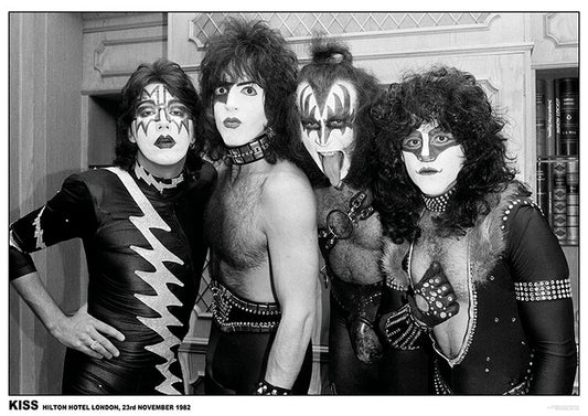 Kiss - Hilton Hotel London 1982 Poster, Plakat, 84.1 × 59.4 cm