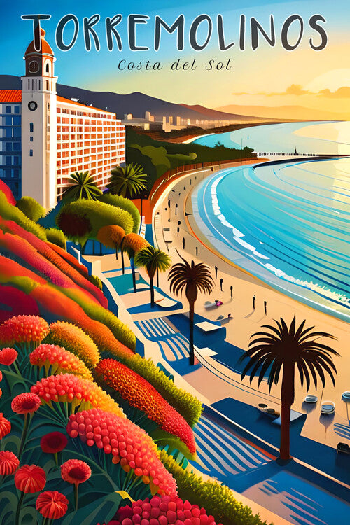 Leinwand Poster, Bilder TORREMOLINOS - Costa del Sol - Málaga | Seaside charm, 60 × 90 cm